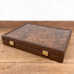 Coffret de Mahjong ronce de Noyer