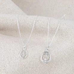 Collier Croix de Camargue argent entourée