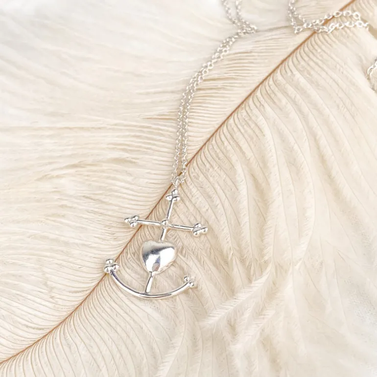 Collier grande Croix de Camargue argent