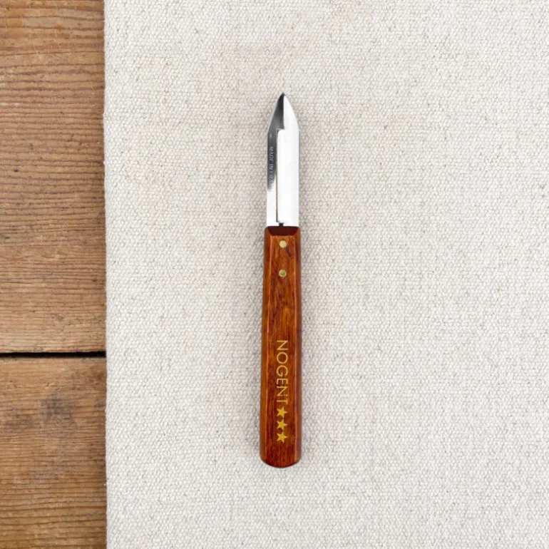 Couteau économe Nogent manche en bois