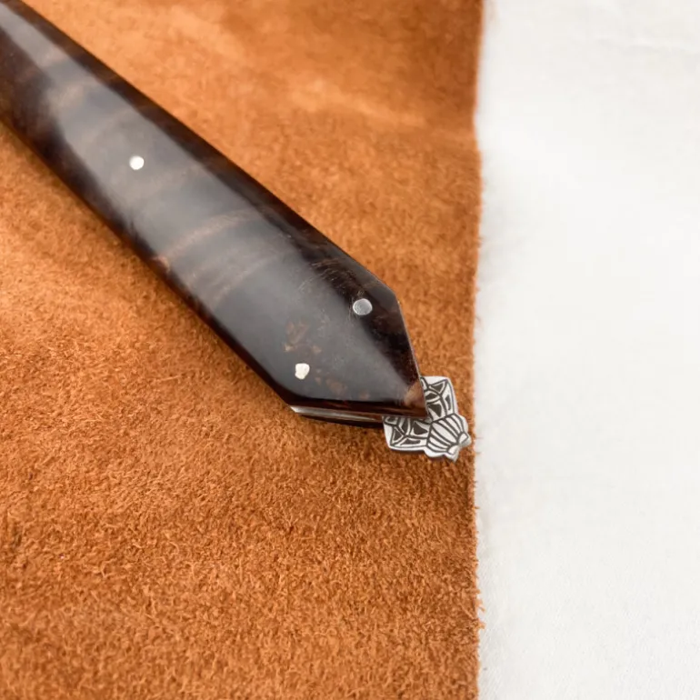 Couteau de poche "Bee Back" en peuplier 11cm