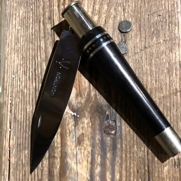 Couteau Nontron n°25 manche ébène/alu