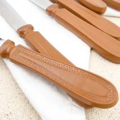 Couteaux chien caramel (x6)