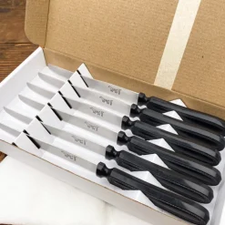 Couteaux chien noir (x6)