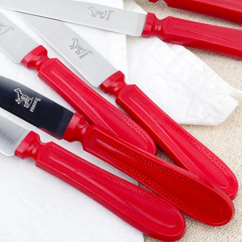Couteaux chien rouge (x6)