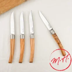 4 couteaux de table Opinel olivier