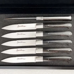 6 couteaux de table Sauveterre ébène