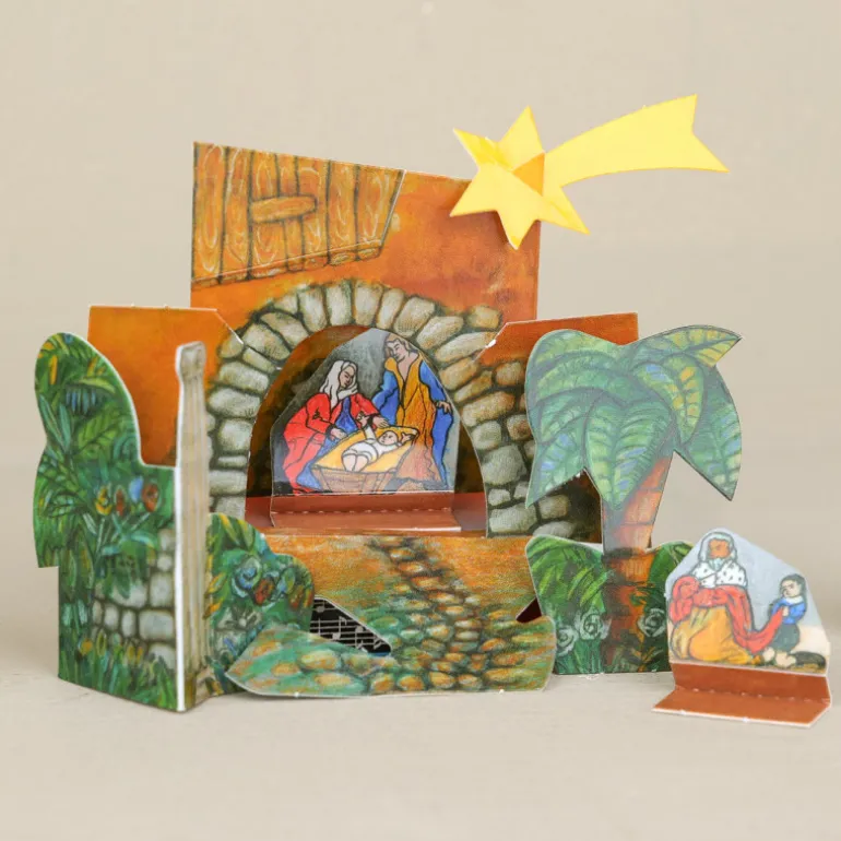 Crèche de Noël miniature à assembler