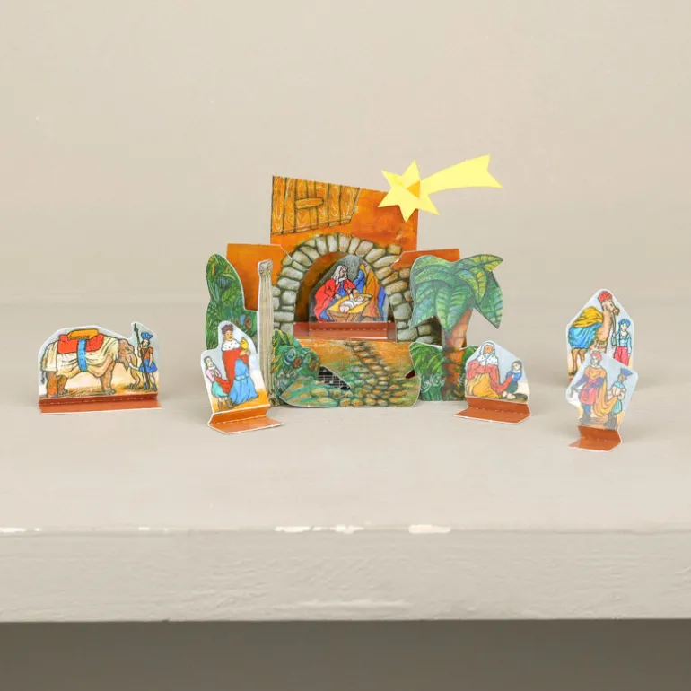 Crèche de Noël miniature à assembler