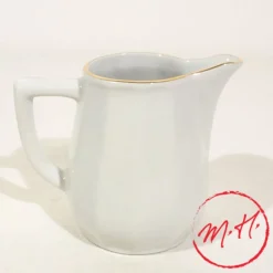 Crémier porcelaine blanche filet or