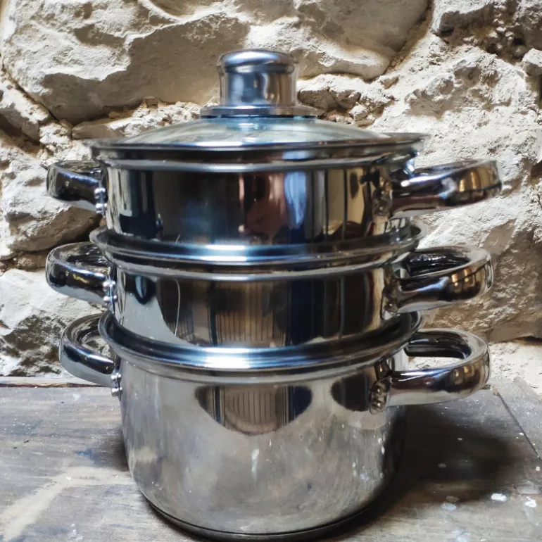 Cuit-vapeur 3 niveaux inox