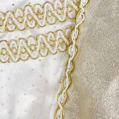Déguisement robe de princesse dorée à cape