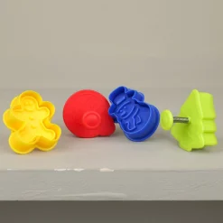 Emporte-pièces avec poussoir de Noël x4