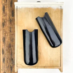 Etui à lunettes en cuir moulé