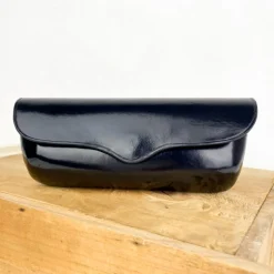 Etui à lunettes en cuir à rabat