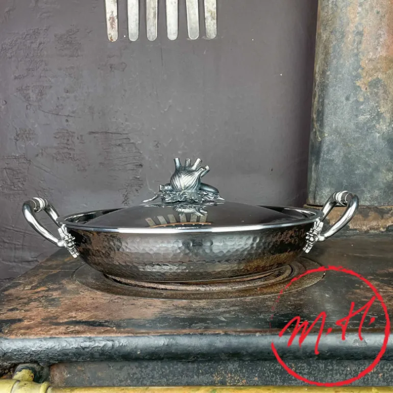 Faitout en inox martelé