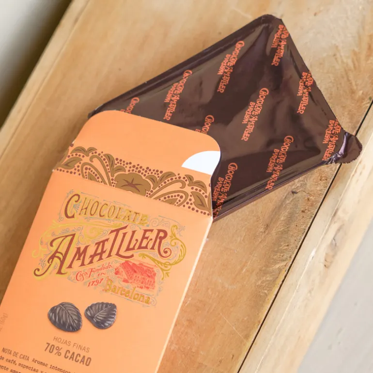 Feuilles en chocolat noir Amalter