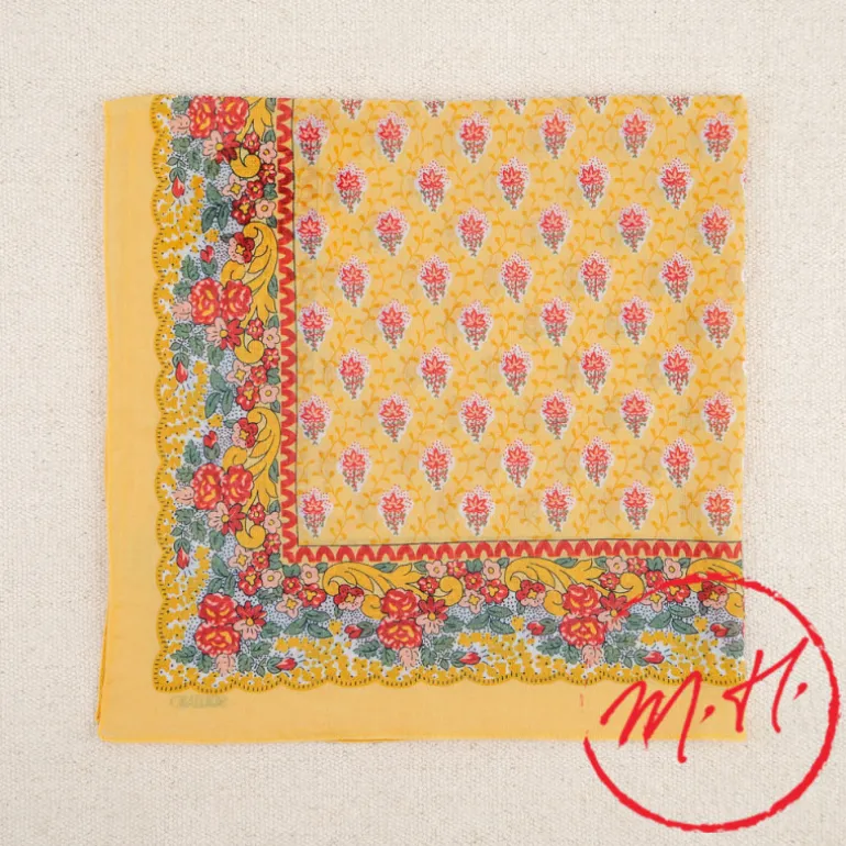 Foulard provençal jaune Souleiado