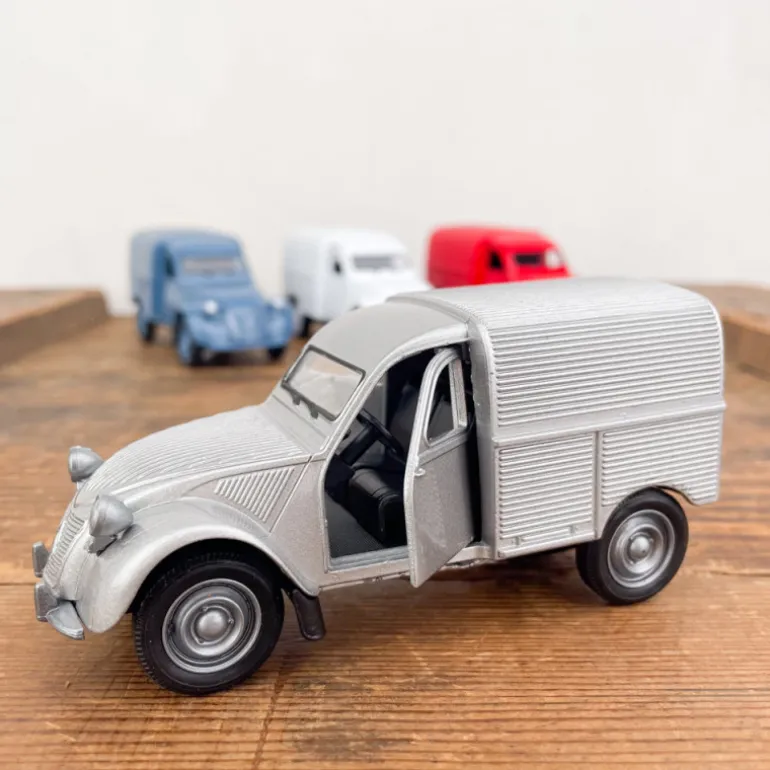 Fourgonnette 2CV type AZU, miniature en métal