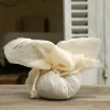Furoshiki lavande en toile naturelle