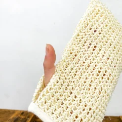 Gant de massage à sec en sisal