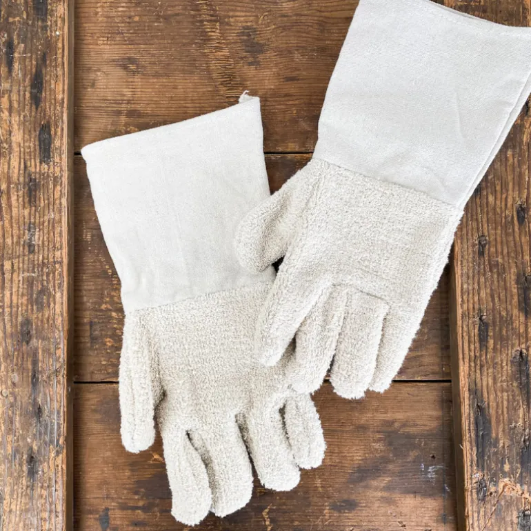 Gants de cuisine en coton éponge