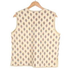 Gilet boutis provençal beige