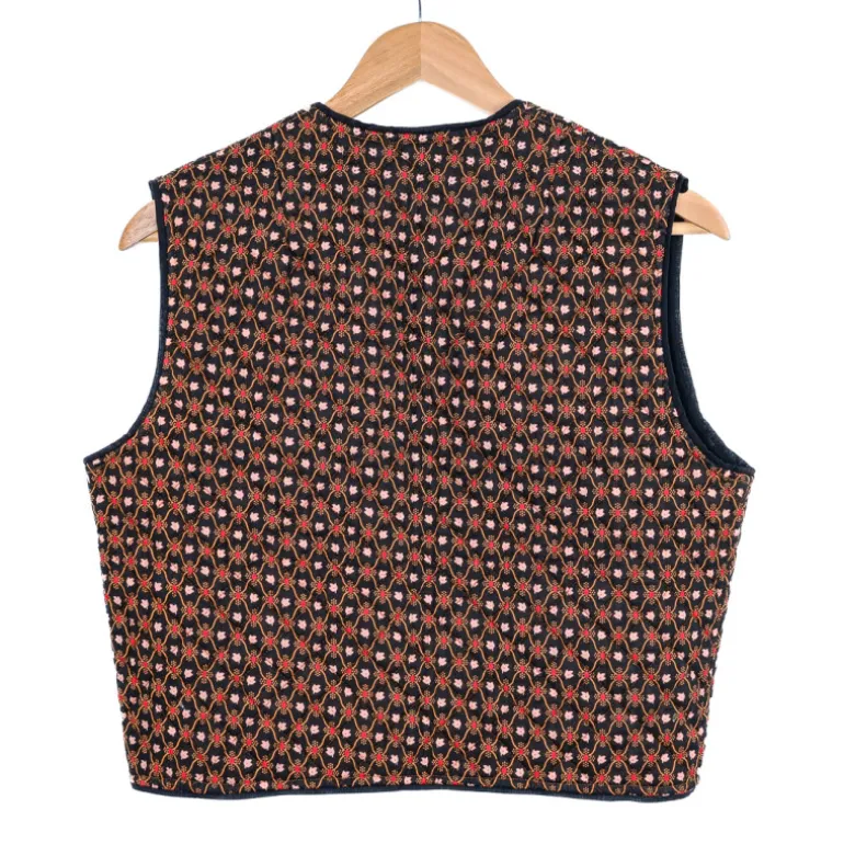 Gilet boutis treille noir