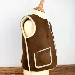 Gilet de berger en peau d'agneau
