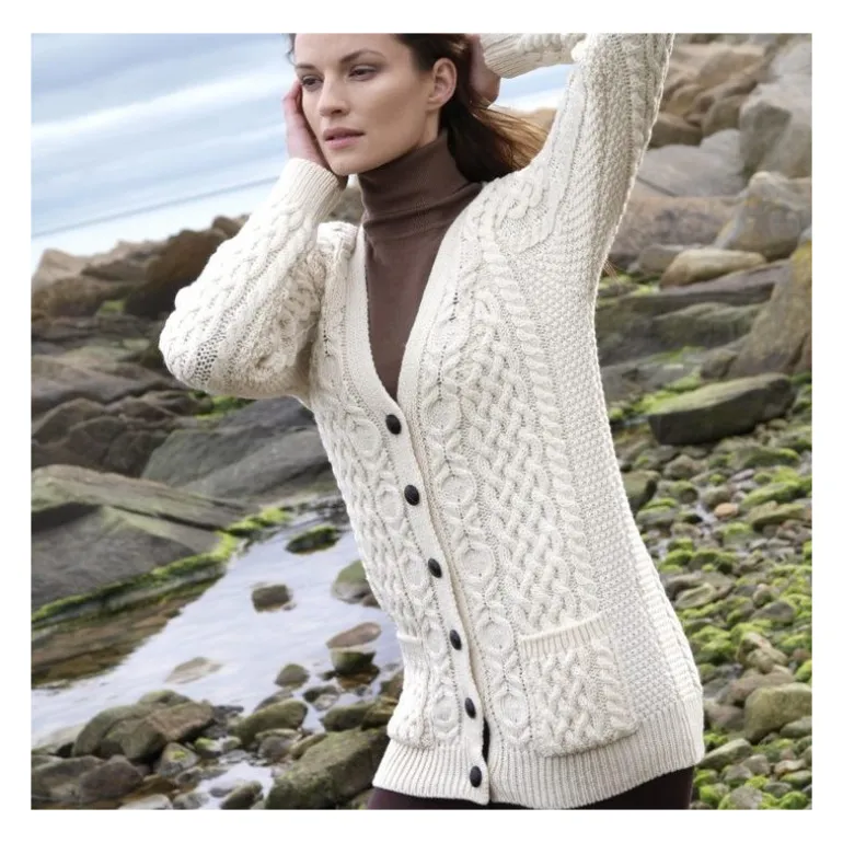 Gilet irlandais crème