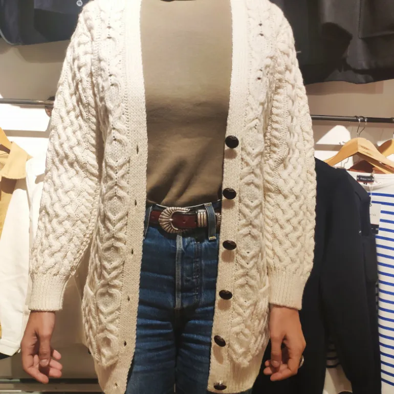 Gilet irlandais crème