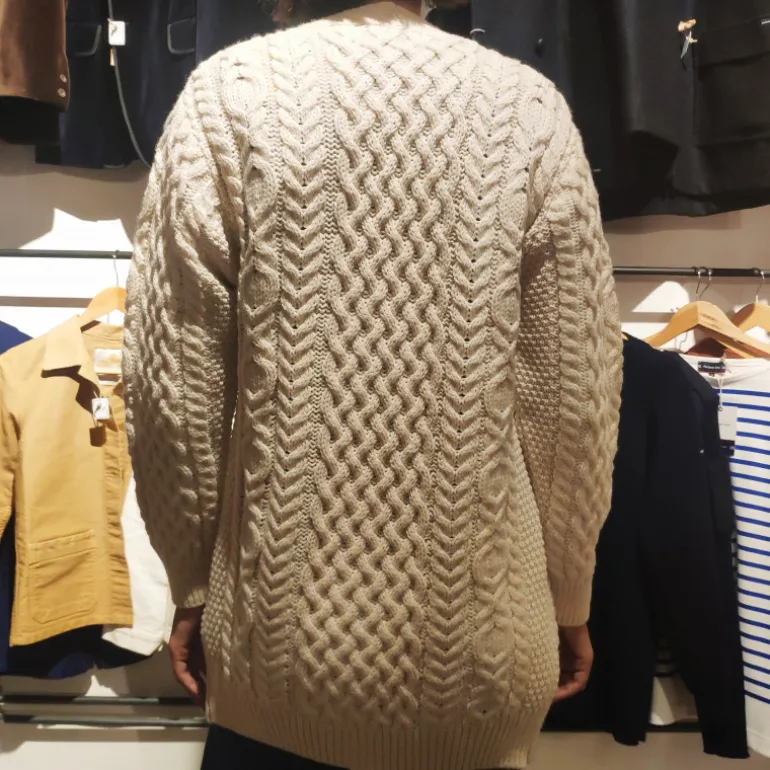 Gilet irlandais crème