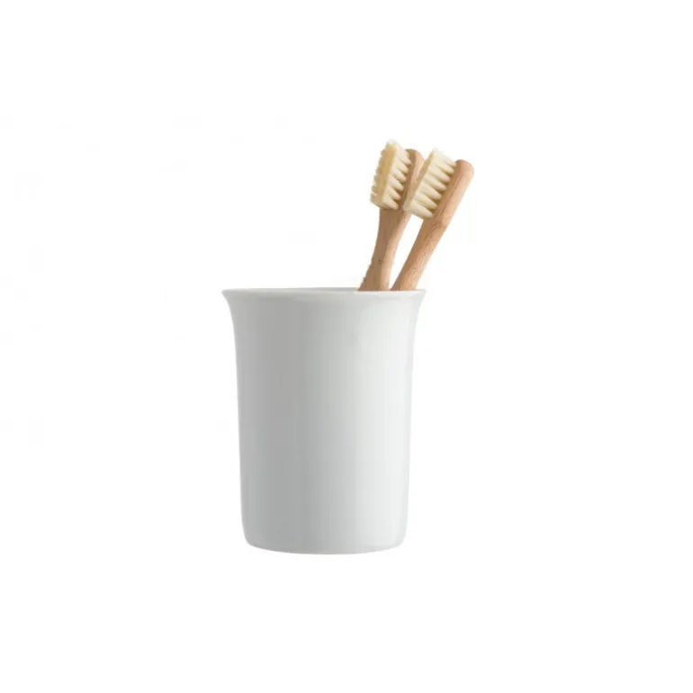 Gobelet pour brosse à dents en porcelaine