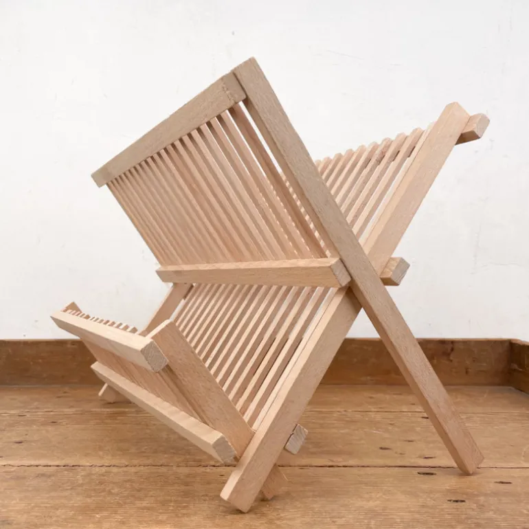 Égouttoir pliant en bois