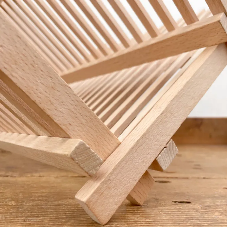 Égouttoir pliant en bois