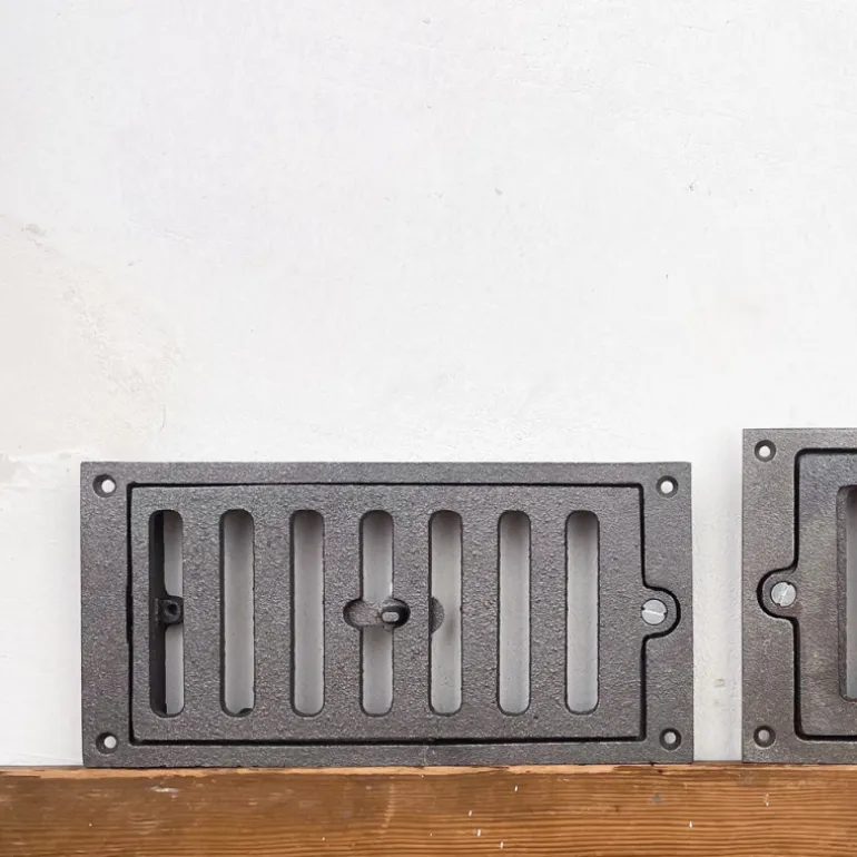 Grille d'aération réglable en fonte