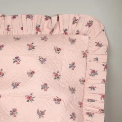 Housse de coussin à volant