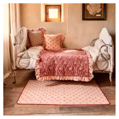 Housse de coussin à volant
