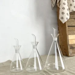 Huilier en verre éprouvette