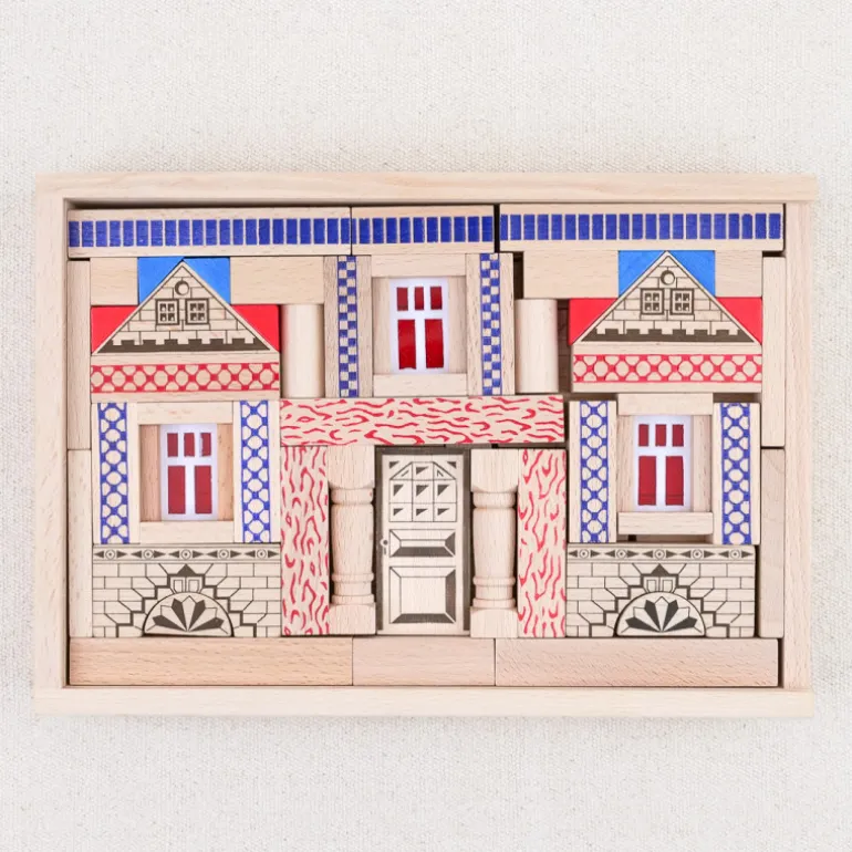 Jeu de construction en bois