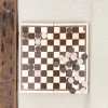 Jeu de dames pliable en bois