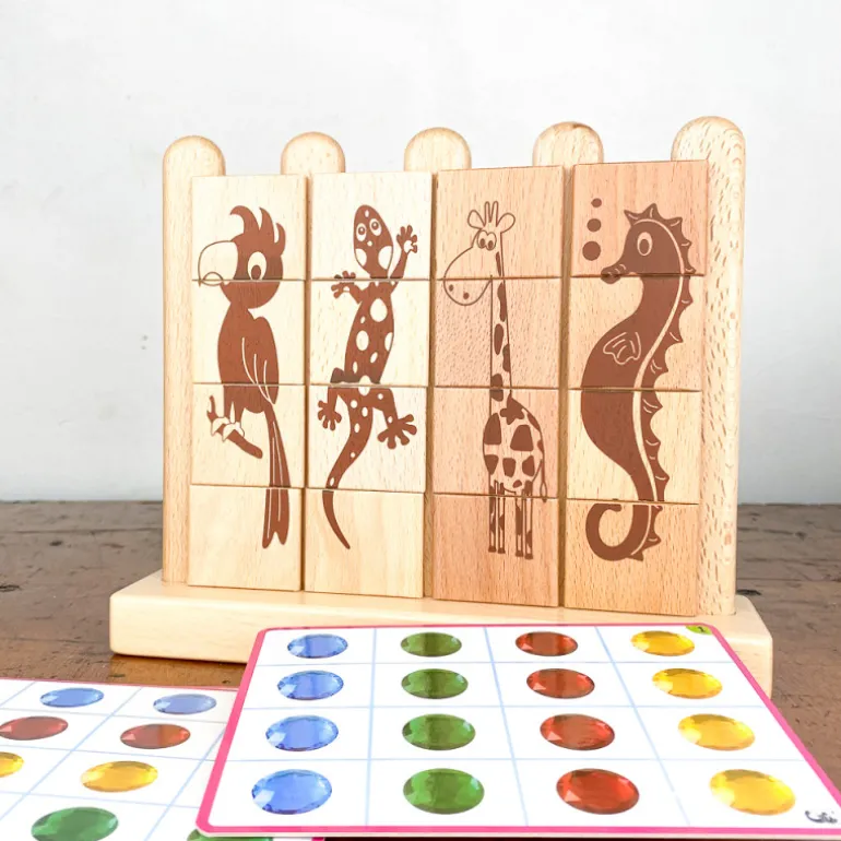Jeu éducatif animaux et strass