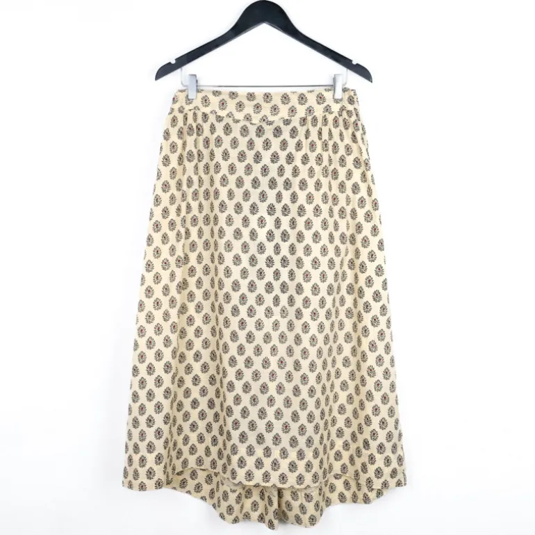 Jupe provençale aubépine beige
