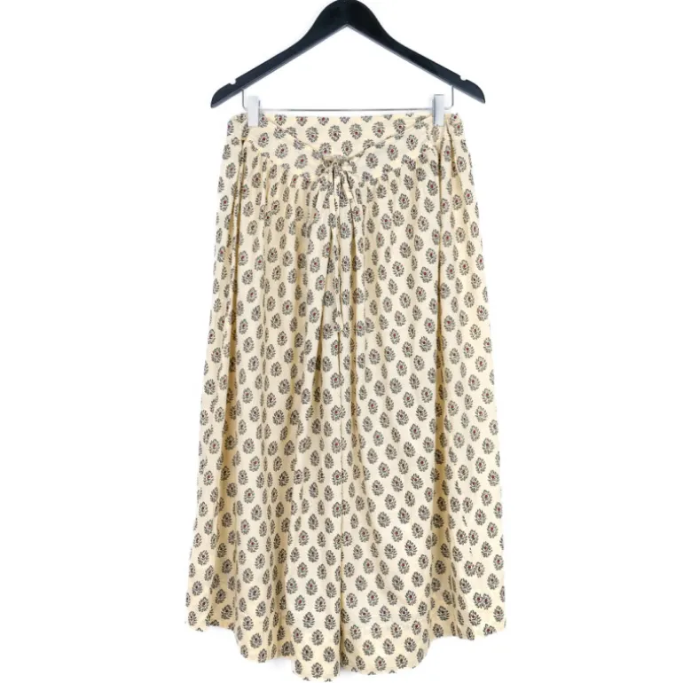 Jupe provençale aubépine beige