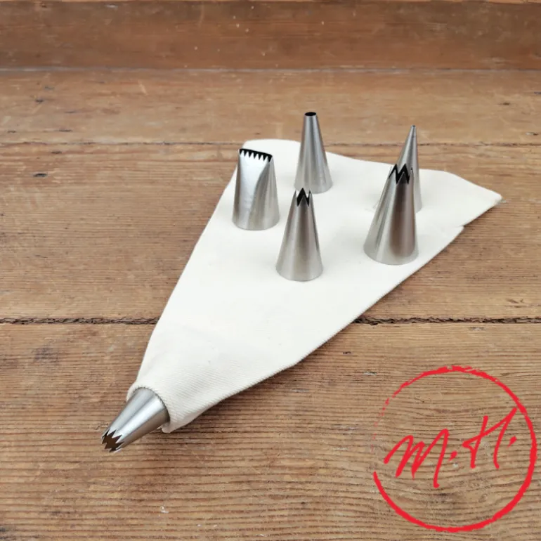 Kit 6 douilles inox et poche coutil