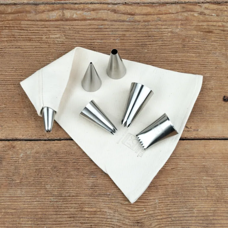 Kit 6 douilles inox et poche coutil