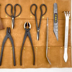 Kit pour Bonsaï - 10 outils et sacoche cuir