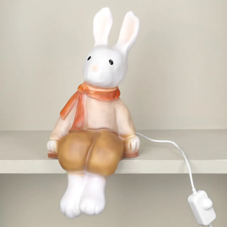 Lampe veilleuse lapin assis
