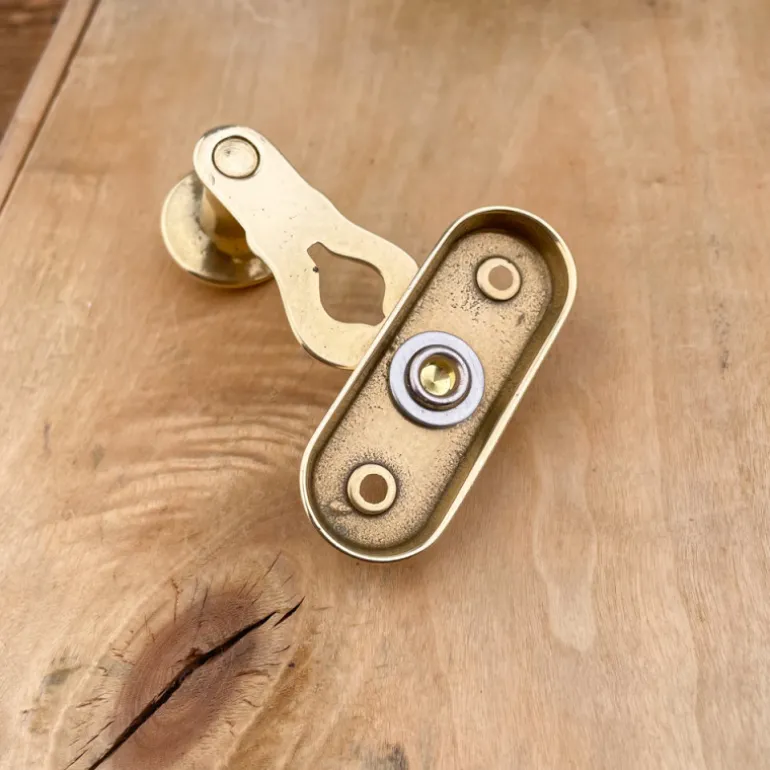 Loquet de volet en Laiton Poli 60mm