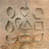 Lot de 10 emporte-pièce dentelés